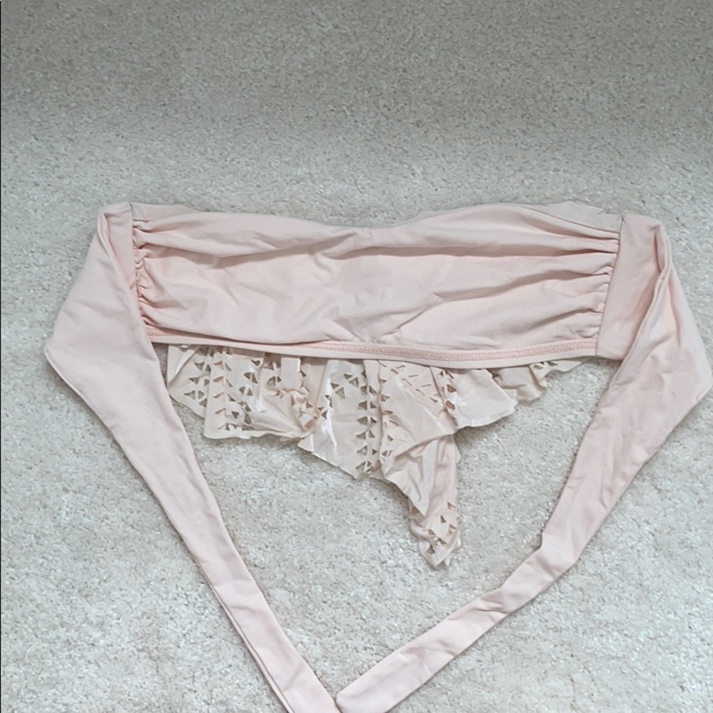 L Space Flutter Bye Ruffle Bandeau Top - image 2